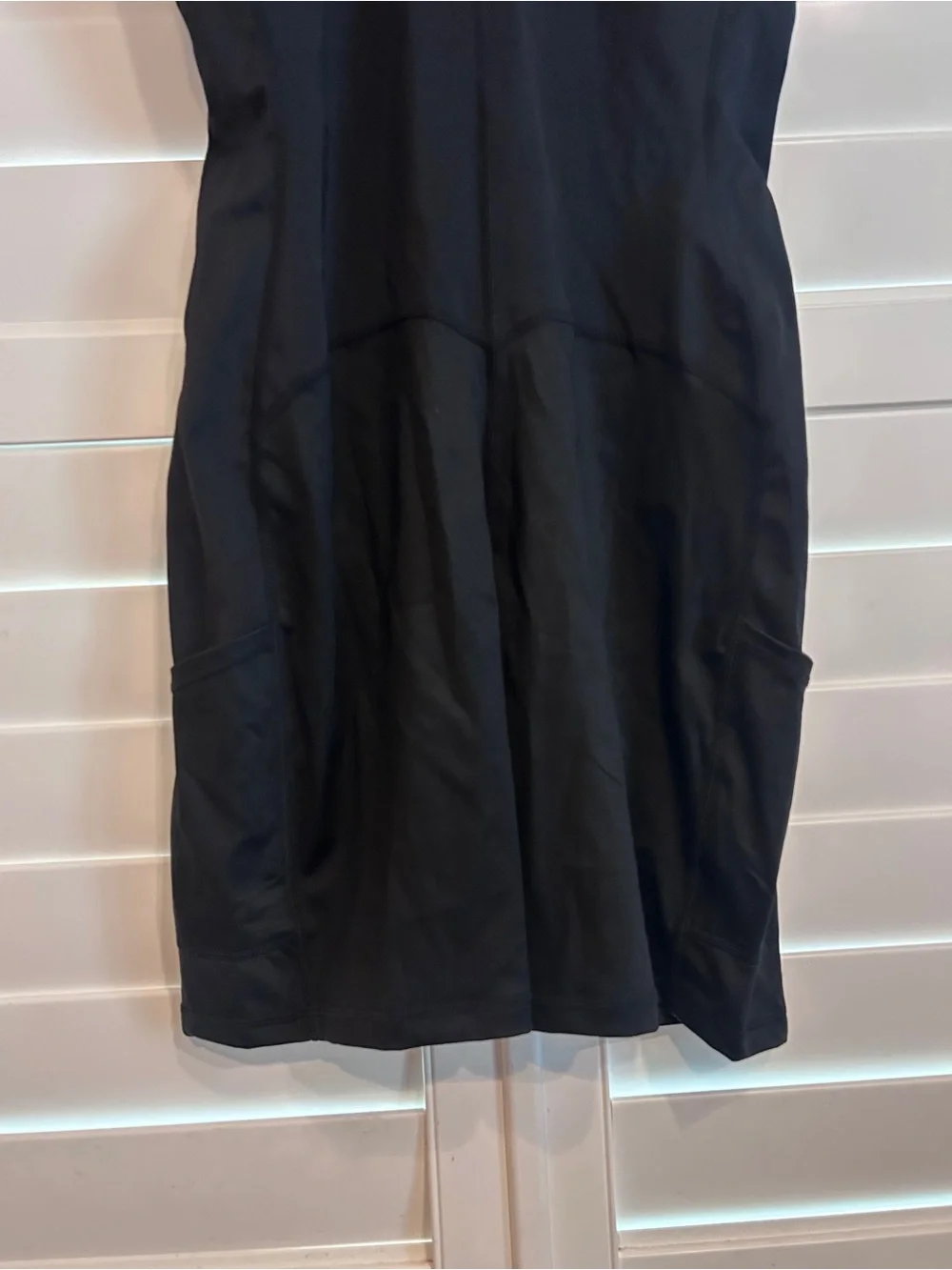 Black Front-Zip Active One-Piece Bodysuit